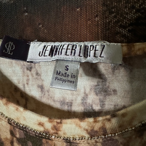 Jennifer Lopez Sheer Bottom/ Back Tank Sz S - Picture 3 of 7